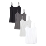 Amazon Essentials Womens Slim-Fit Camisoles, 4-Pack, Multicolor, XL – £8.10 S&S