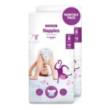 Amazon Ultra Dry Nappies Size 6, 140 Count (2×70) – £13.64 S&S