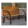 Ambleside Outdoor Metal Wooden Garden Patio Bench