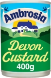 Ambrosia Devon Custard, Creamy Ready-to-Eat Dessert, 400 g Can (1-Pack) Deliciously Creamy, Smooth & Thick Texture, Versatile for Pies & Crumbles, Easy to Serve, Vegetarian Friendly