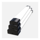 Amdelne 3-Pack 6000K Black Plug-in LED Batten Light 1.3ft IP65