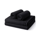 Amour Calin 4-Piece Black Double Bed Sheet Set