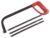 Amtech Hacksaw with 3 Blades, Flat Steel Alloy Frame, 24 TPI Carbon Steel Blades, Plastic Grip, for Metal & Plastic Cutting