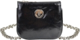 Andiker Small Crossbody Purses for Women, Reflective PU Leather Coin Purse with Silver Chain Shoulder Strap, Stylish Mini Shoulder Bag for Women for Shopping Party