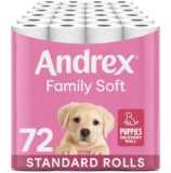 Andrex Family Soft Toilet Roll – 72 Toilet Rolls, Bulk Buy, Fragrance Free, FSC Certified – (£25.64 S&S)