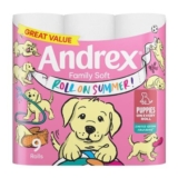 Andrex Family Soft Toilet Tissue 9 Pack