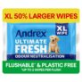 Andrex Ultimate Fresh XL 50% Larger Hygiene Wipes Odour Control Moist Toilet Tissue Pack