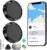 Android Tracker Tags 2 Pack Compatible with Google Find Hub App (Android Only) Smart Tag Key Tracker and Item Locator for Wallets, Backpack, Suitcases-Black