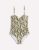 Andros Twist Front Swimsuit Woodland Green, Rhythmic Wave