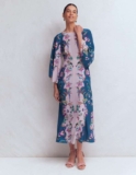 Angel Sleeve Boat Neck Dress Tourmaline Blue, Orchid Canopy