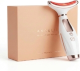 Angelite Face Massager, LED Face Sculptor & Facial Lifting Device for Firming, Contouring & Glow, Skin Tightening Tool with Soothing Heat & Vibration for Jawline, Cheeks & Neck, 2Year Warranty