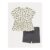 Animal Print Peplum Top and Shorts Outfit