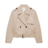 Anine Bing Greer Cotton Trench Coat – Taupe