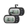 Ankilo 2-Pack Waterproof Refrigerator Thermometers with LCD Display