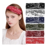 Annyswit 8 Pcs Boho Wide Headbands for Women