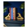 Antique Gold Heart Hand Bookends