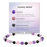 Anxiety Relief Healing Crystal Beaded Bracelets for Women