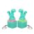 Aolcev 2-Pack Lizard Button Fidget Keychains Rechargeable, Lights, Quacking