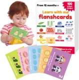 Aooess Flash Cards for Kids 3 Year Old: Alphabet Number Flashcards for Toddlers, Baby Learning Toys, Gifts for 3 4 5 6 7 8 Years Old Boys Girls Birthday Presents, Card Games Educational Toys