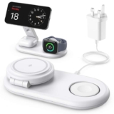 Aowin 3-in-1 Wireless Charging Station, Foldable, 1m Cable, 20W Brick (With Voucher) Black/White – Sold By Samantha Sarah LTD / FBA