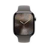Apple Watch Series 10 GPS Cellular, 46mm Natural Titanium Case with Stone Grey Sports Band M/L