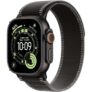 Apple Watch Ultra 3 GPS Cellular 49mm Black Titanium Case with Black/Charcoal Trail Loop – S/M