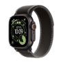Apple Watch Ultra 3 GPS Cellular 49mm Smartwatch with Rugged Black Titanium Case with Black/Charcoal Trail Loop – Prime Exclusive