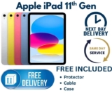 Apple iPad 11th Gen 2025 11 Wi-Fi Only A16 128GB Blue/ Silver/ Pink Open Box Never Used £254.98 W/Codes Sold by teck.Sale (UK Mainland)