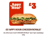 Appy Hour Chicken Royale – 2pm-5pm weekdays only via App