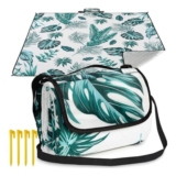 Aptliton 200×200 Cm Waterproof Picnic Blanket with Strap