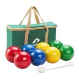 ApudArmis 90mm Bocce Ball Set with 8 Balls and Pallino