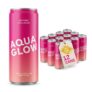 Aqua Glow Sparkling Collagen Drink, 5000mg Verisol, Berry Crush, 12-Pack