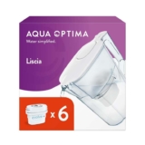 Aqua Optima Liscia Water Filter Jug 2.5L with 6 cartridges
