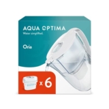 Aqua Optima Oria Water Filter Jug with 6 Evolve Cartridges