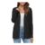 Arach&Cloz Wool Blend V-Neck Open Front Cardigan for Women