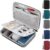 Arae Hard EVA Electronics Travel Organizer Case – Tech Pouch for Power Bank, Cables, Charger & Hard Drive – Waterproof Portable Storage Bag (Grey, L)