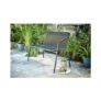 Argos Home 2 Seater Steel & Wicker Effect Garden Bench-Brown