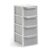 Argos Home 4 Drawer Plastic Drawers – Light Grey / Blue or Pink – Free C&C