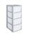 Argos Home 4 Drawer Plastic Storage Tower – Grey / Black or White – Free C&C