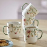 Argos Home Floral Set of 4 Mugs – Cream – Free C&C only