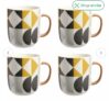 Argos Home Geo Pack of 4 Stoneware Mugs – Free C&C