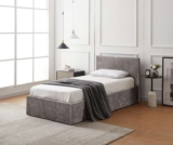 Argos Home Heathdon Single End Lift Ottoman Bed – Silver Small Double – £125
