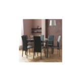 Argos Home Lido Extending Grey Dining Table & 6 Grey Chairs