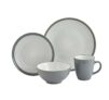 Argos Home Ribbed 16 Piece Stoneware Dinner Set – Grey , Free C&C