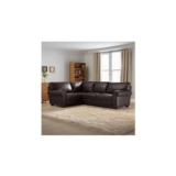 Argos Home Salisbury Leather LH Corner Sofa – Chocolate
