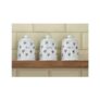 Argos Home Set of 3 Hearts Storage Jars – Grey