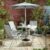 Argos Home Sicily 4 Seater Metal Patio Set – Grey Free Click and Collect