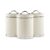 Argyle 3-Piece Tea Coffee Sugar Canisters Set 1.3L Airtight Durable Carbon Steel Material Lids & Body Kitchen Storage Canisters