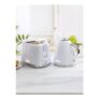 Argyle Jug Kettle and 2 Slice Toaster- White