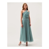 Arianna One-Shoulder Tulle Prom Dress Green